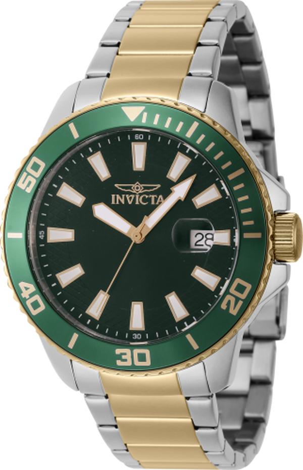 46072 Pro Diver Quartz 3 Hand Green Dial Men Watch -  Invicta