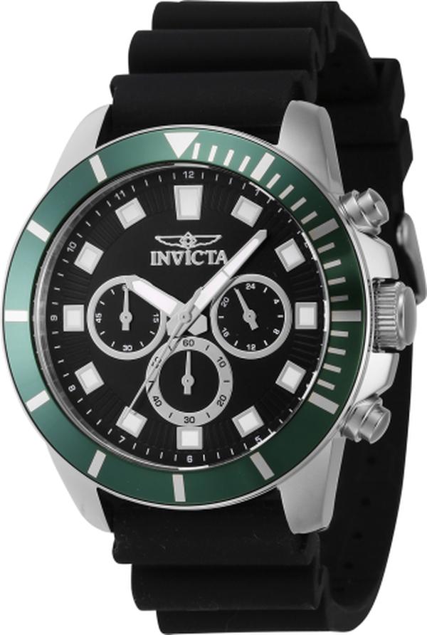 46078 Pro Diver Quartz Chronograph Black Dial Men Watch -  Invicta