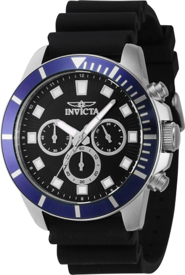 46079 Pro Diver Quartz Chronograph Black Dial Men Watch -  Invicta