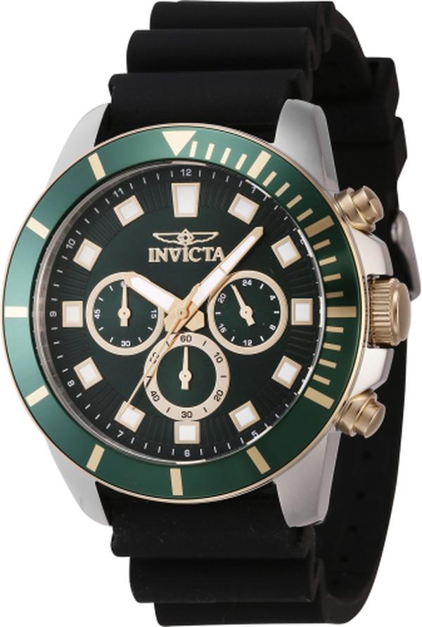 46083 Pro Diver Quartz Chronograph Green Dial Men Watch -  Invicta