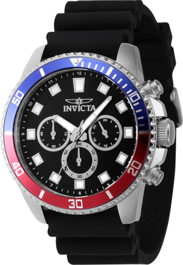 46119 Pro Diver Quartz Chronograph Black Dial Men Watch -  Invicta