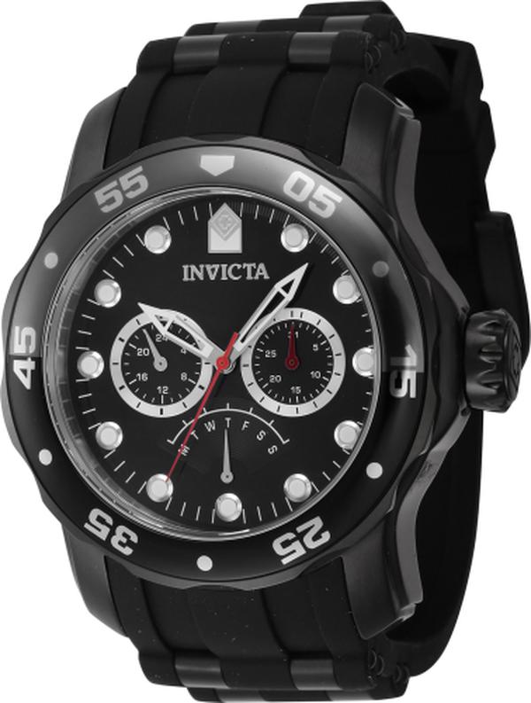 46966 Pro Diver Quartz Chronograph Black Dial Men Watch -  Invicta