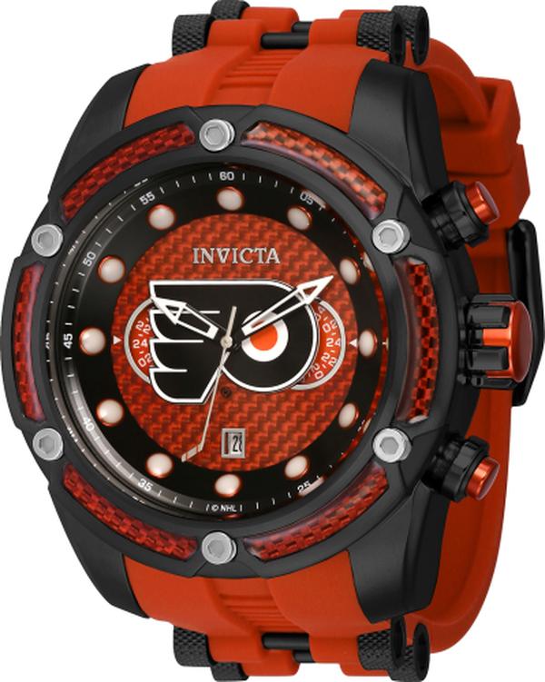 42283 Bolt Quartz 3 Hand Orange Men Dial Watch -  Invicta