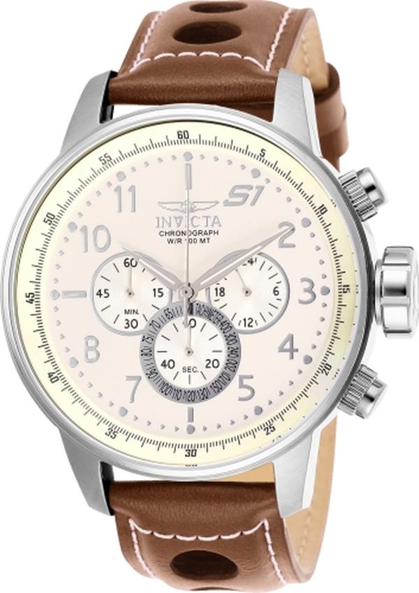 25724 S1 Rally Quartz Chronograph Ivory Men Dial Watch
