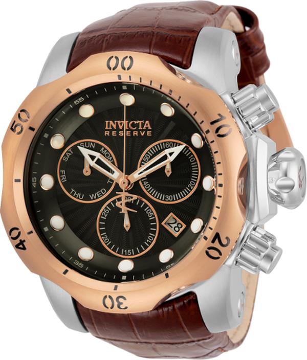 32958 Reserve Quartz Chronograph Gunmetal Men Dial Watch -  Invicta