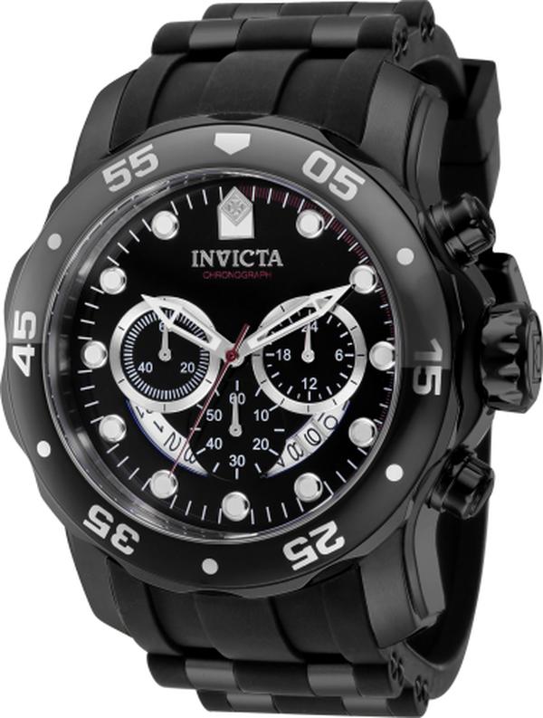 37231 Pro Diver Quartz Chronograph Black & Red Men Dial Watch -  Invicta