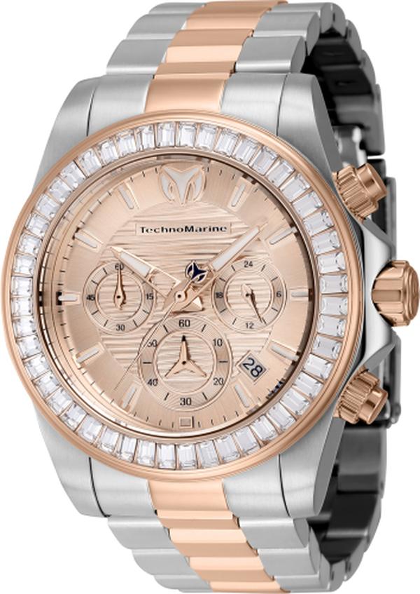 Picture of TechnoMarine TM-222007 Manta Chronograph GMT Quartz Crystal Rose Gold Dial Men Watch