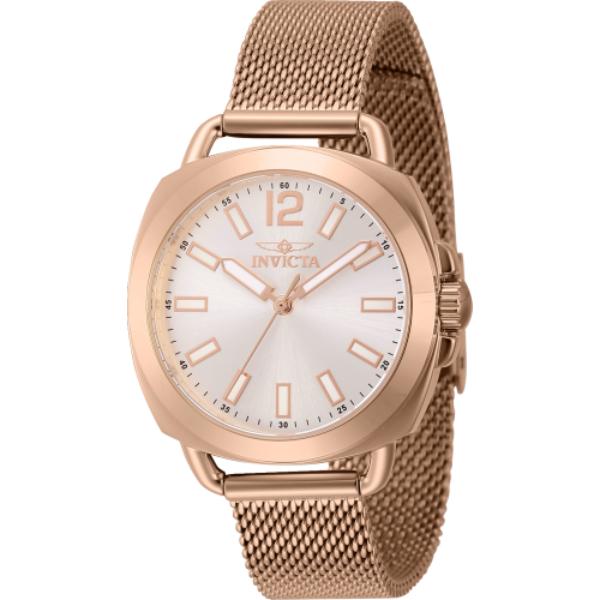 46339 Womens Wildflower Quartz 3 Hand Silver Dial Watch