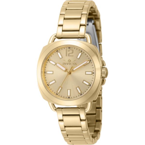 46346 Womens Wildflower Quartz 3 Hand Gold Dial Watch
