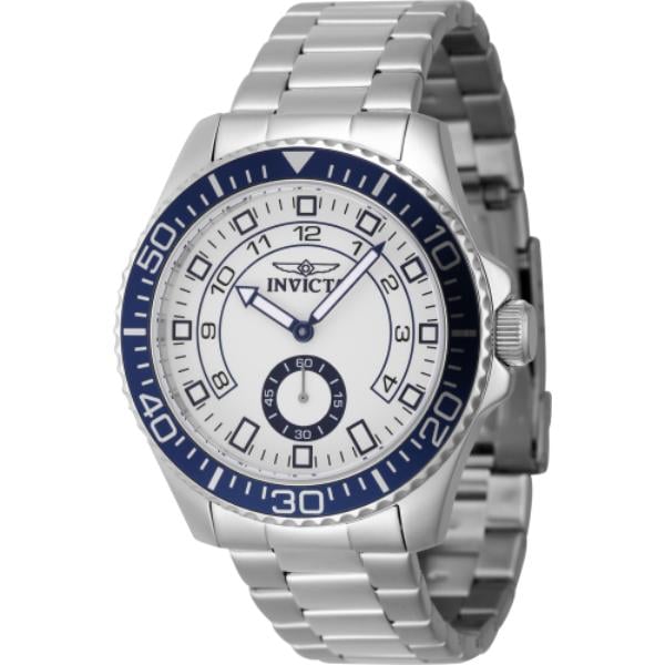 47124 Mens Pro Diver Quartz Multifunction White Dial Watch -  Invicta