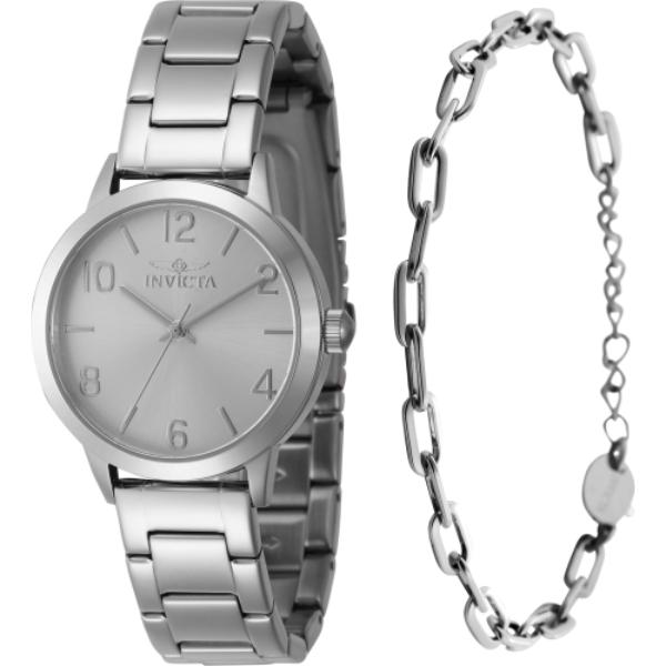 47270 Womens Wildflower Quartz 3 Hand Silver Dial Watch