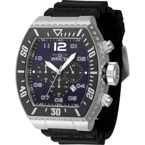 47281 Mens Pro Diver Quartz Chronograph Blue, Black Dial Watch -  Invicta