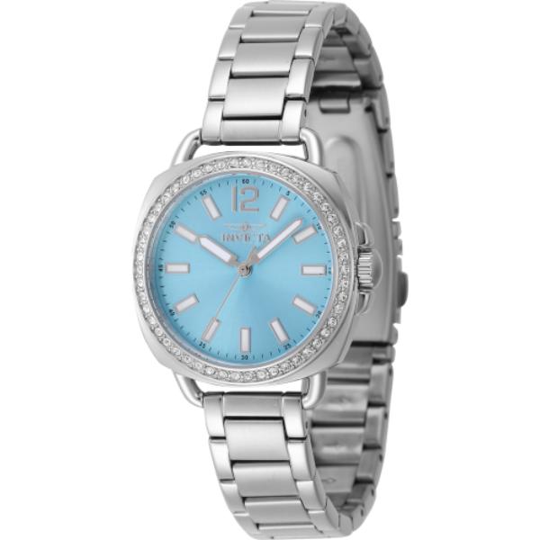 47327 Womens Wildflower Quartz 3 Hand Light Blue Dial Watch