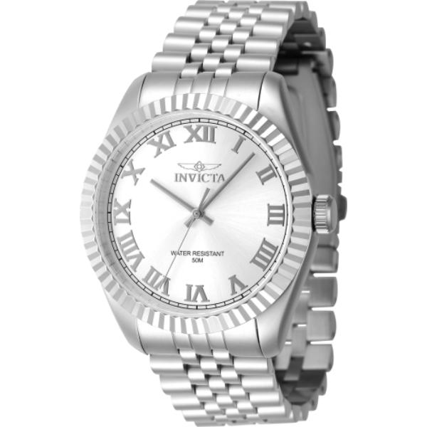 47397 Mens Specialty Quartz 3 Hand Silver Dial Watch