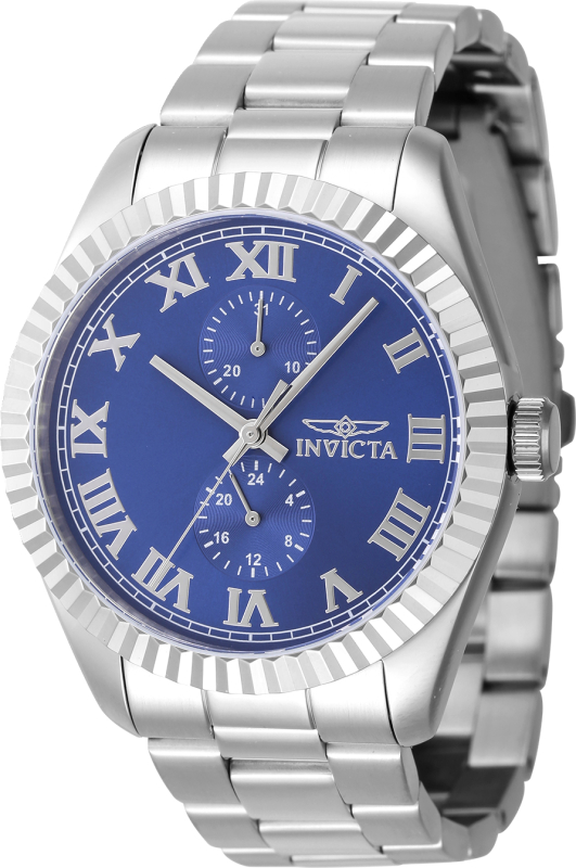 47423 Mens Specialty Quartz Multifunction Blue Dial Watch