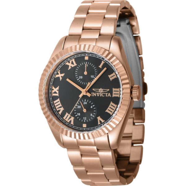 47446 Womens Specialty Quartz Multifunction Black Dial Watch
