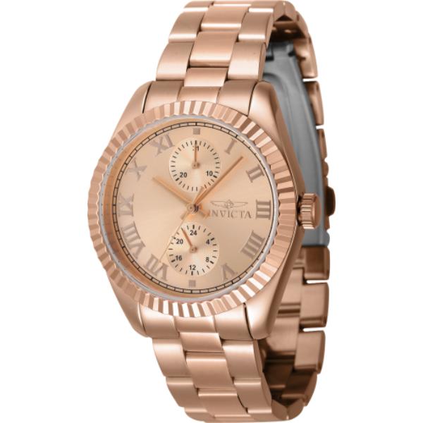 47447 Womens Specialty Quartz Multifunction Rose Gold Dial Watch