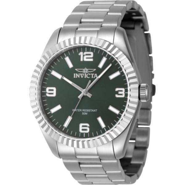 47450 Mens Specialty Quartz 3 Hand Green Dial Watch