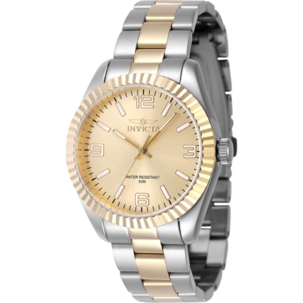 47472 Womens Specialty Quartz 3 Hand Gold Dial Watch