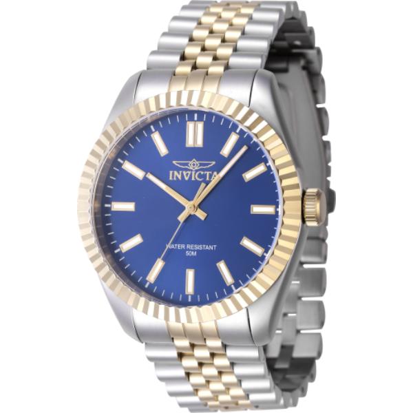 47486 Mens Specialty Quartz 3 Hand Blue Dial Watch