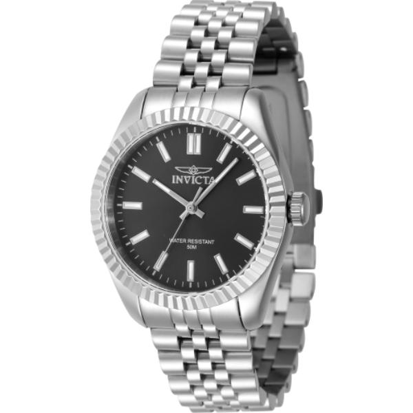 47494 Womens Specialty Quartz 3 Hand Black Dial Watch