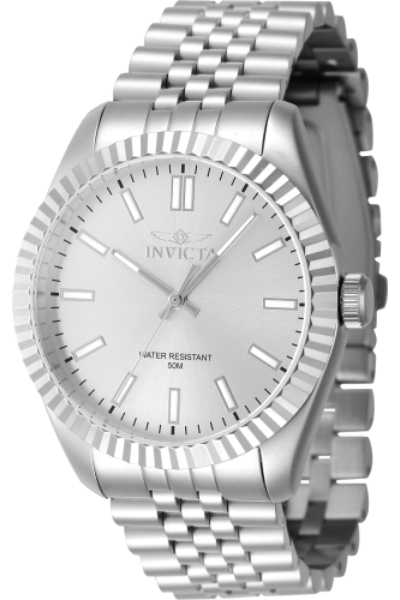47479 Men Specialty Quartz 3 Hand Silver Dial Watch