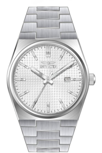 48393 40 mm Men Speedway Quartz 3 Hand Silver Dial Watch