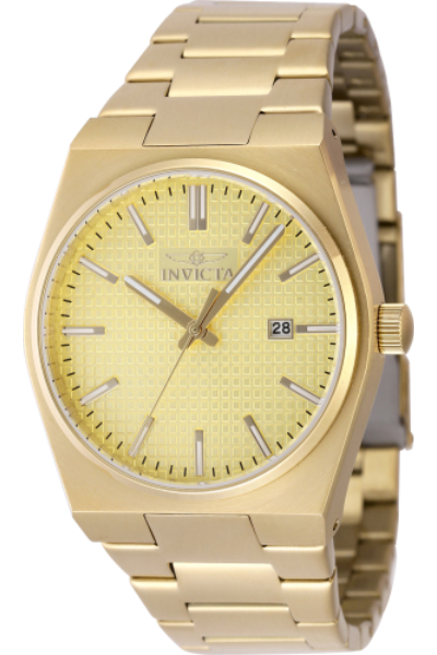48398 40 mm Men Speedway Quartz 3 Hand Gold Dial Watch