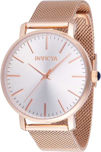 48847 38 mm Women Angel Quartz 3 Hand Silver Dial Watch