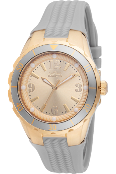 48850 Women Angel Quartz 3 Hand Gold Dial Watch