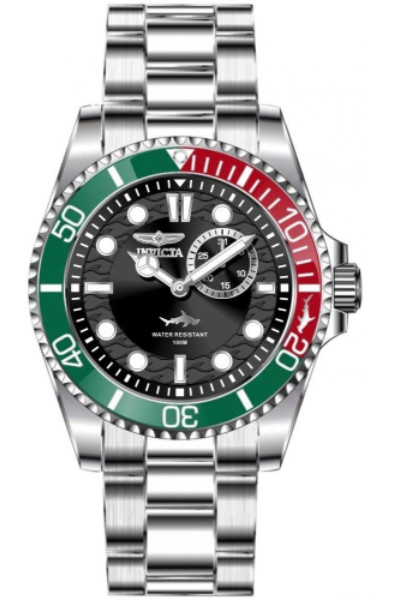 49272 43 mm Men Pro Diver Quartz Multifunction Black Dial Watch with Sunray Finish