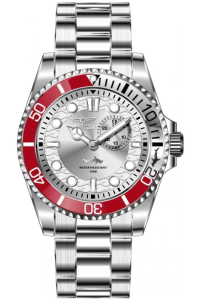 49275 43 mm Men Pro Diver VD72 Quartz Multifunction Silver Dial Watch with Sunray Finish