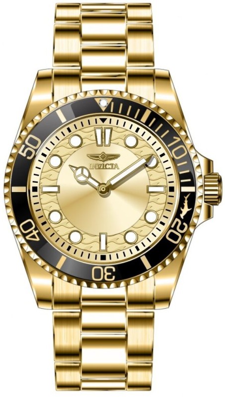 49700 Men Pro Diver Quartz PC20S Gold Dial Watch