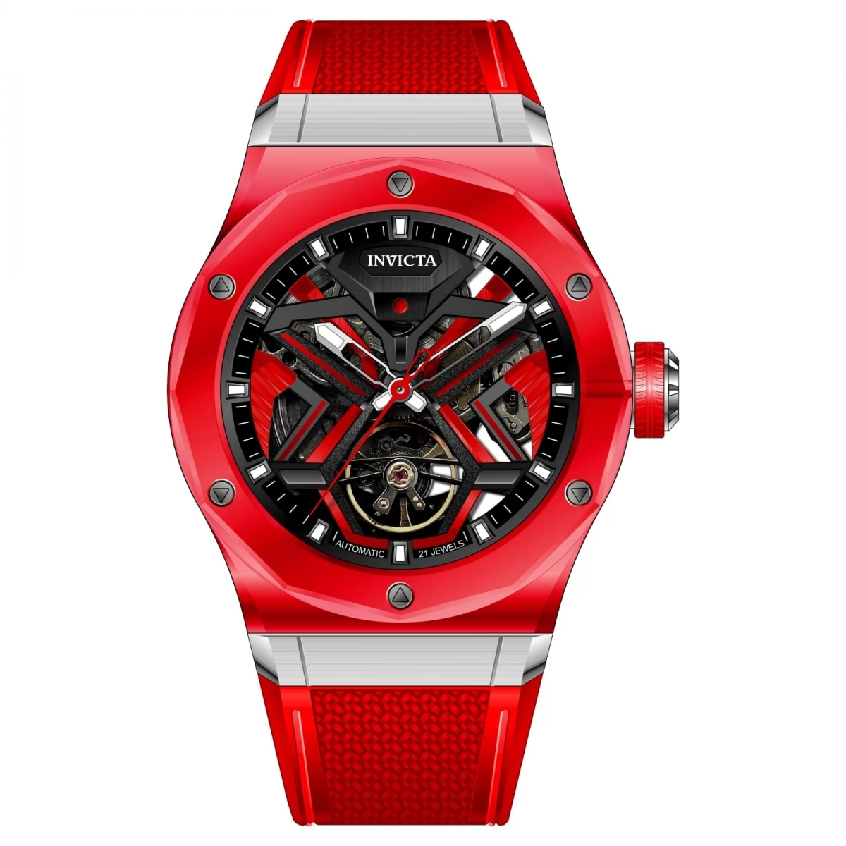 69542 Mens Celestial Mechanical 3267z Steel Dial Watch