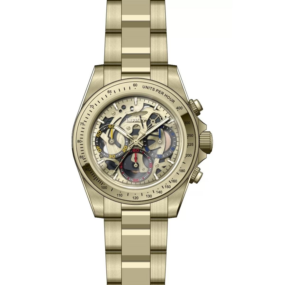50271 39 mm Speedway Quartz VD54 Gold Dial Watch for Men