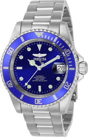 9094OB 20 mm Mens Pro Diver Automatic 3 Hand Blue Dial Watch -  Invicta