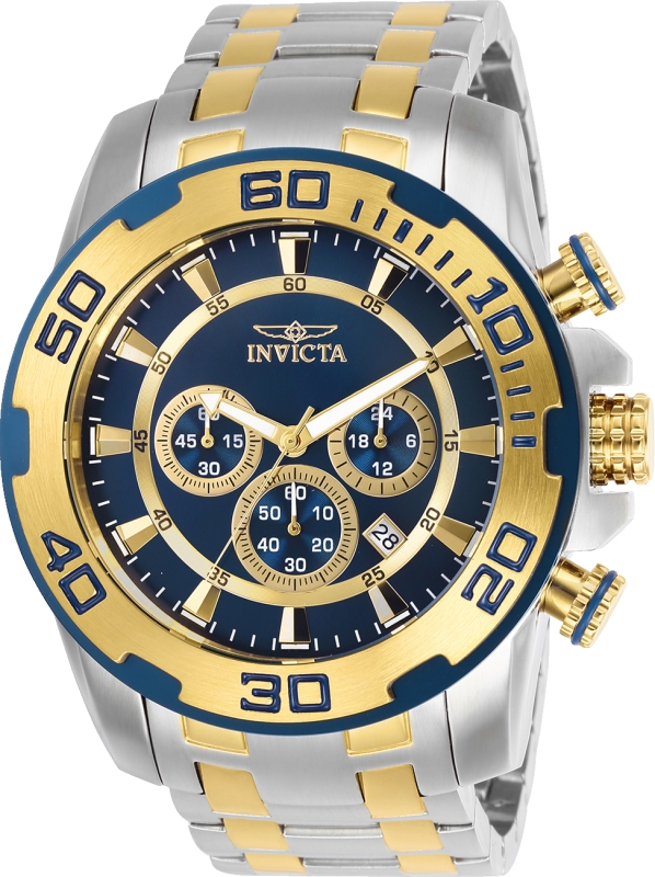 886678316908 Mens 26296 Pro Diver Quartz Chronograph Blue Dial Watch -  Invicta