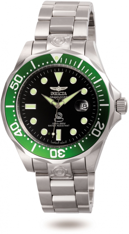 843836030472 Mens 3047 Pro Diver Automatic 3 Hand Black Dial Watch