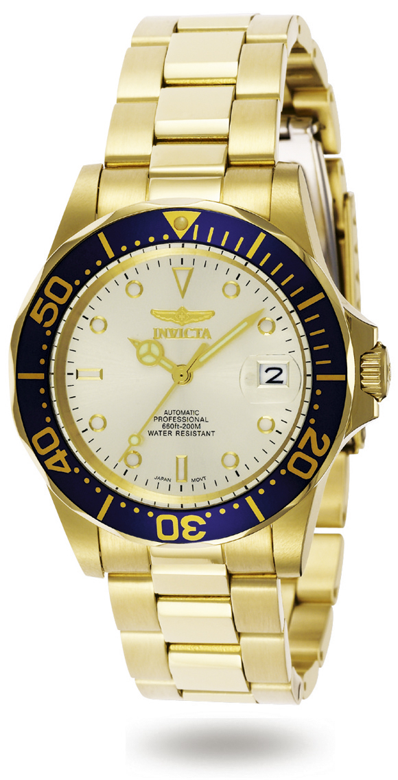 843836097437 Mens 9743 Pro Diver Automatic 3 Hand Champagne Dial Watch -  Invicta