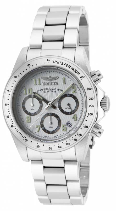 886678208388 Mens 17023 Speedway Quartz Chronograph White Dial Watch