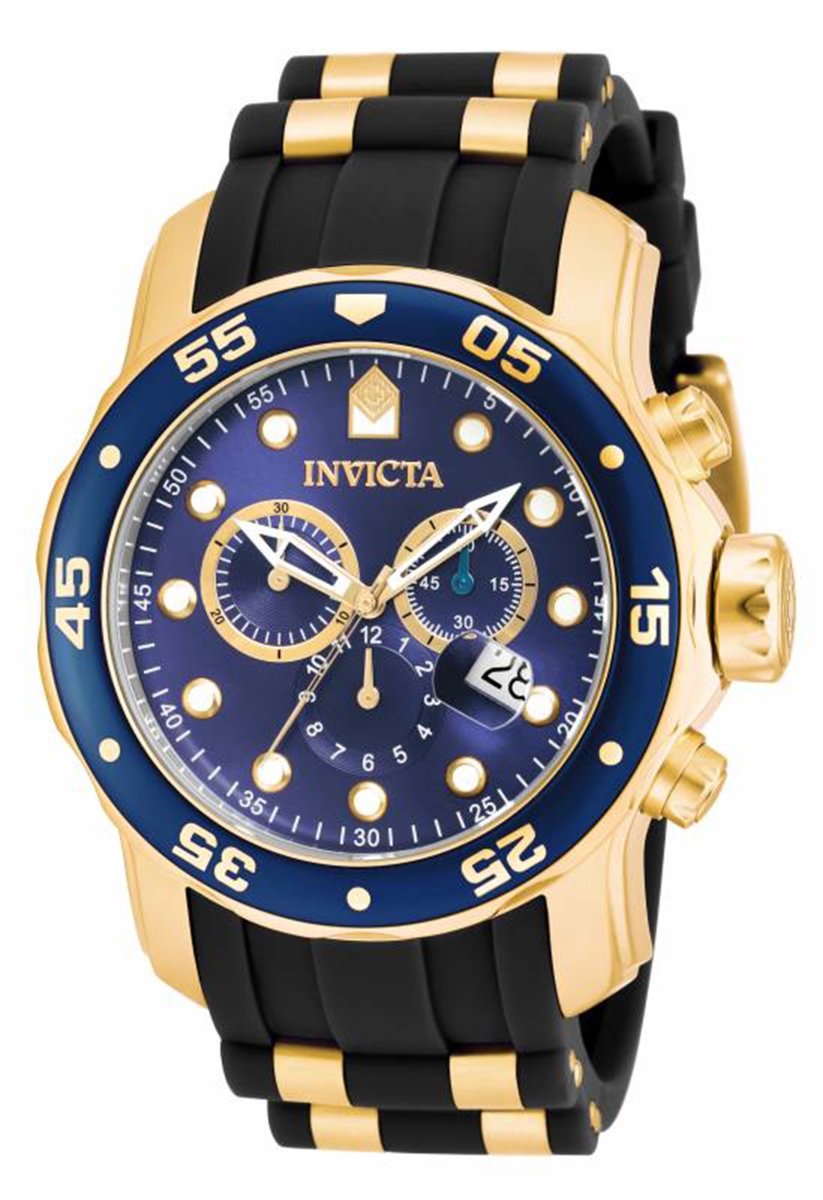 Mens 17882 Pro Diver Quartz Multifunction Blue Dial Watch - Blue