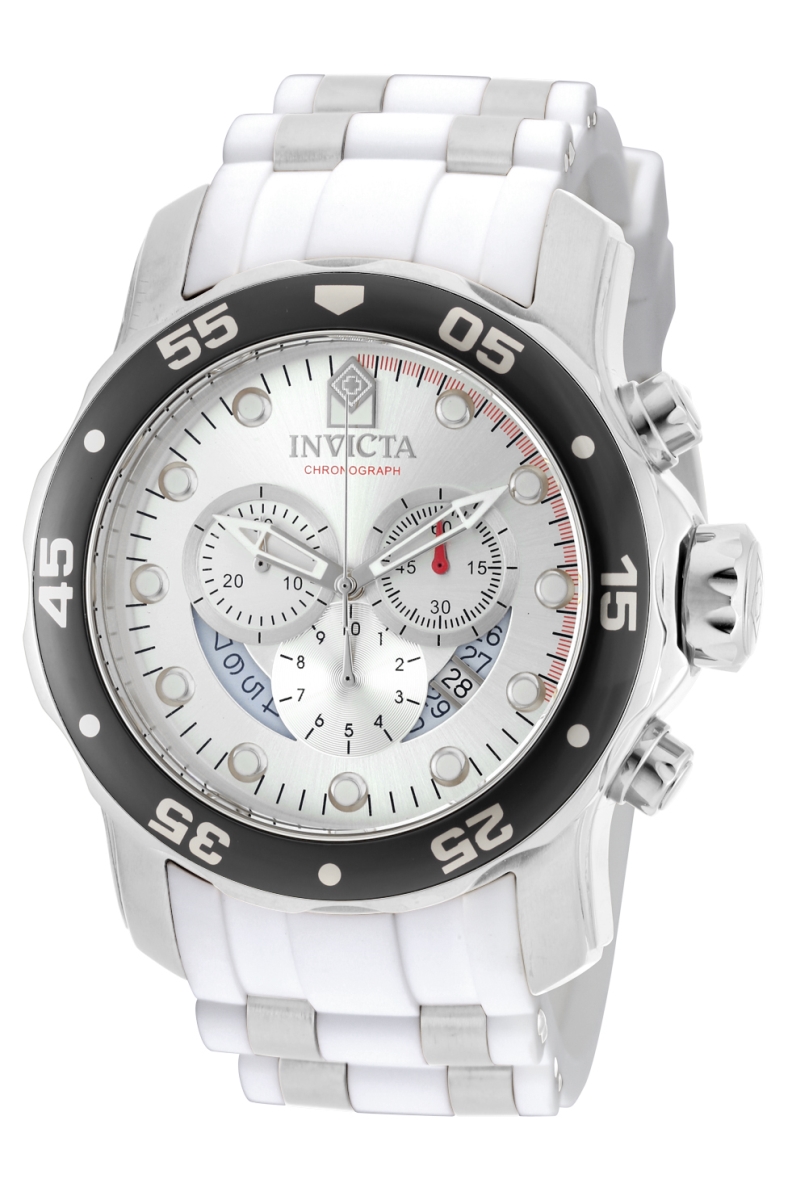 Mens 20290 Pro Diver Quartz Chronograph Silver Dial Watch -  Invicta, IN628335