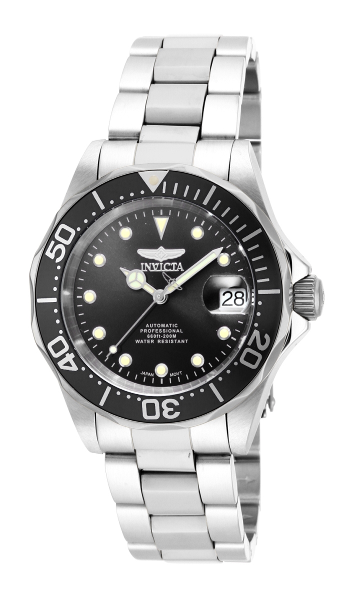 17039 Mens Pro Diver Automatic 3 Hand Dial Watch44 Black