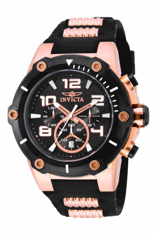 17201 Mens Speedway Quartz Chronograph Dial Watch Black