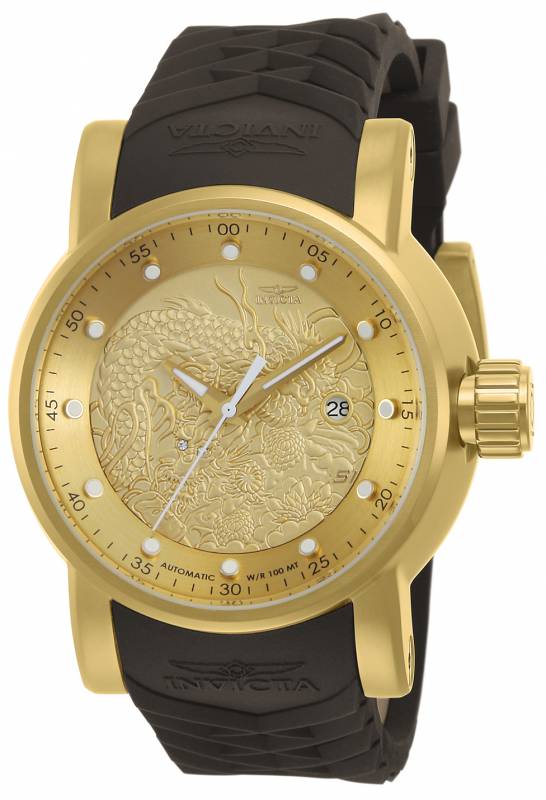 Picture of Invicta 12790 Mens S1 Rally Automatic 3 Hand Dial Watch - Gold