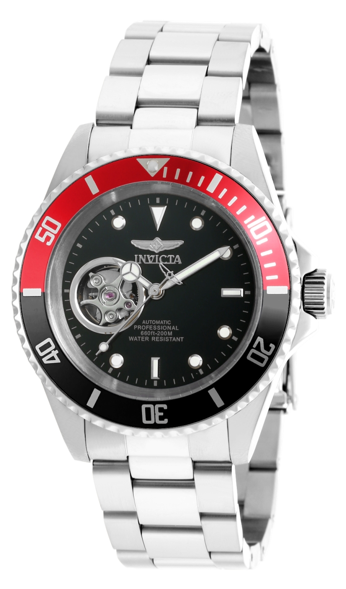 Mens Pro Diver Automatic 3 Hand Dial Watch  Black