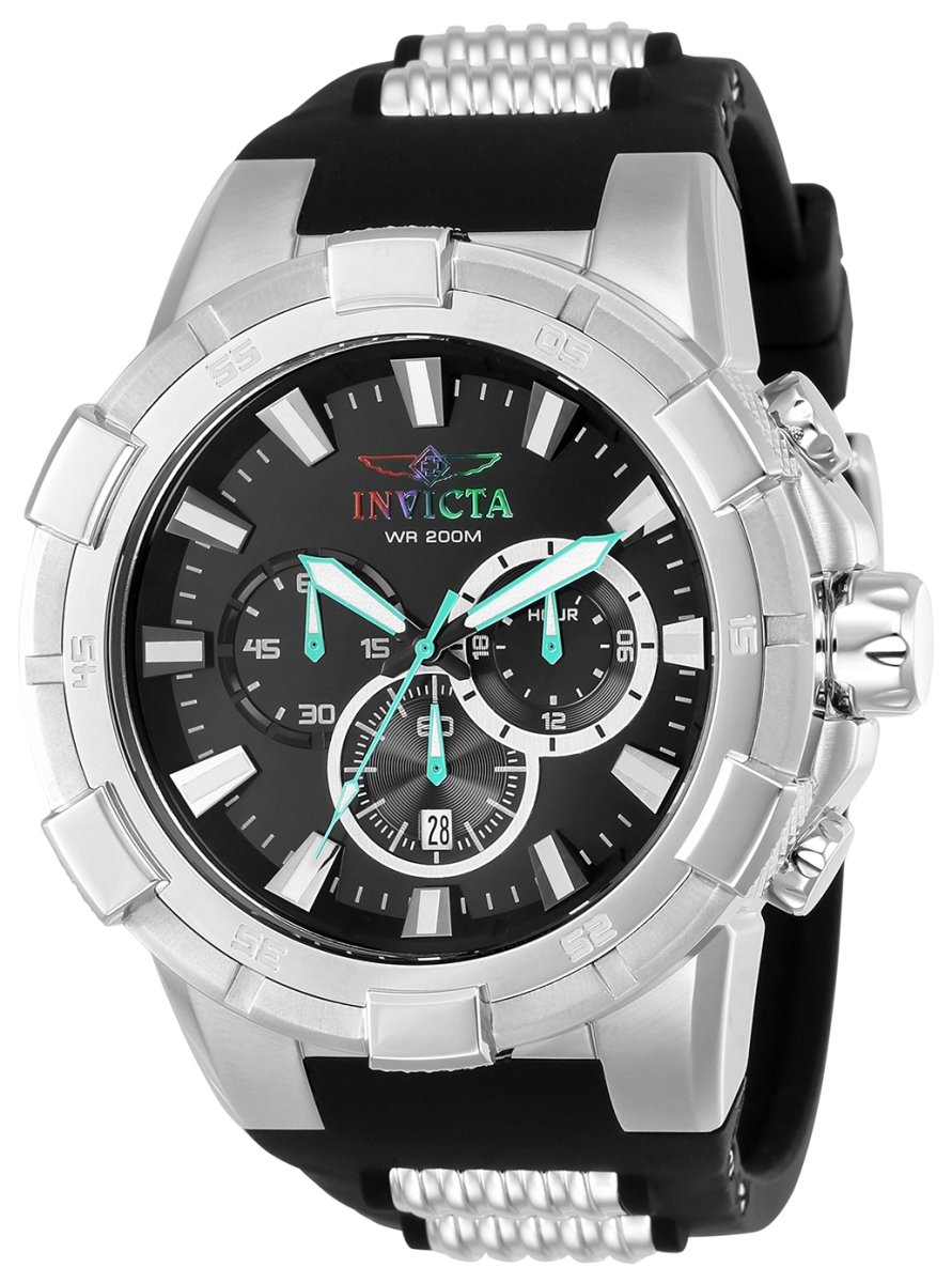 Picture of Invicta 23692 Mens Aviator Quartz Multifunction Dial Watch - Black