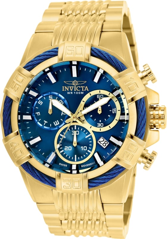 Mens Bolt Quartz Chronograph Dial Watch  Blue
