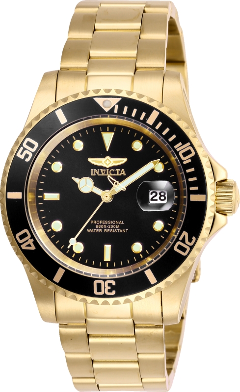 Picture of Invicta 26975 40 in. Mens Pro Diver Quartz 3 Hand Black Dial Watch