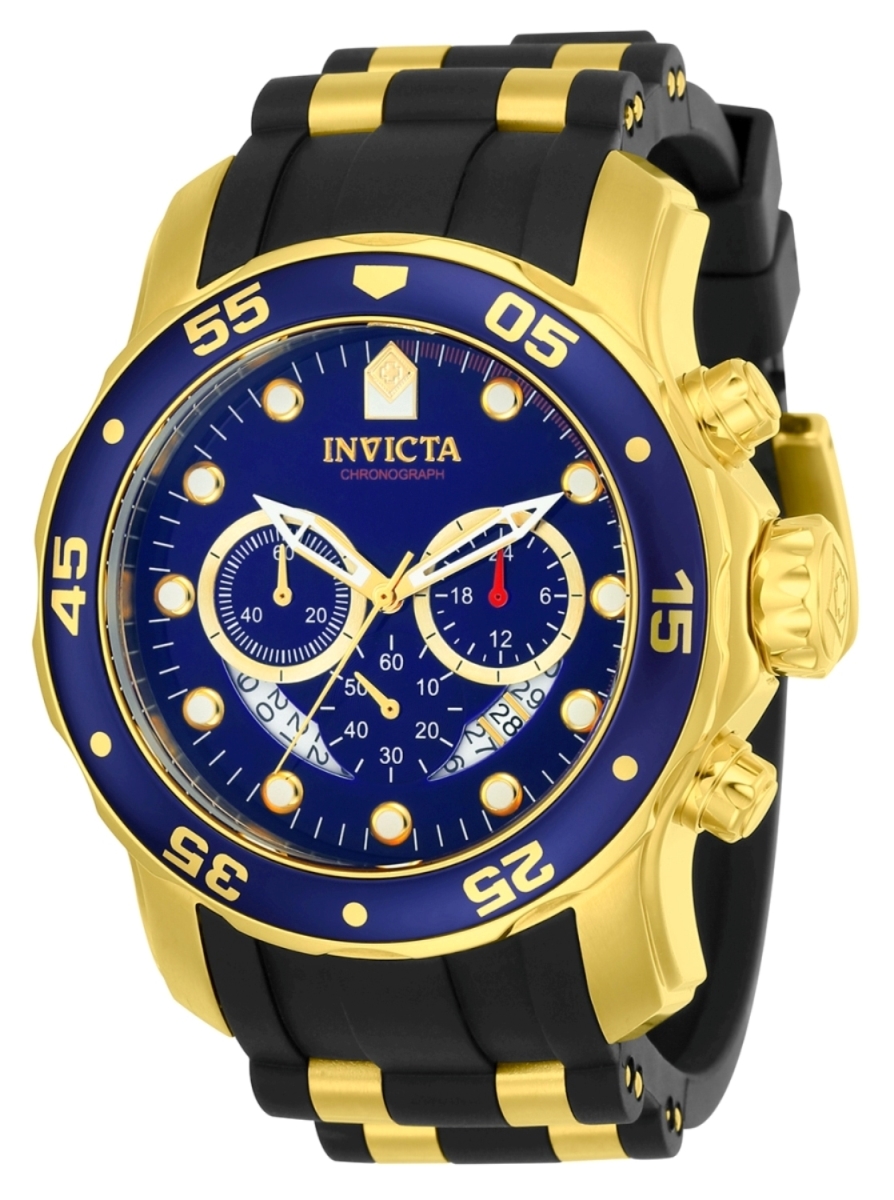 Picture of Invicta 21929 48 in. Mens Pro Diver Quartz Multifunction Blue Dial Watch